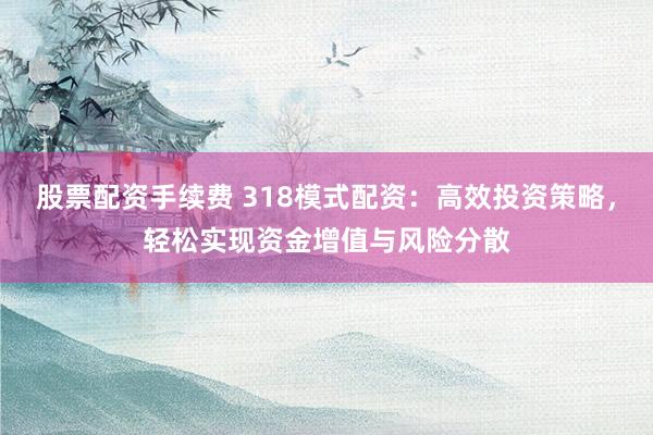股票配资手续费 318模式配资：高效投资策略，轻松实现资金增值与风险分散